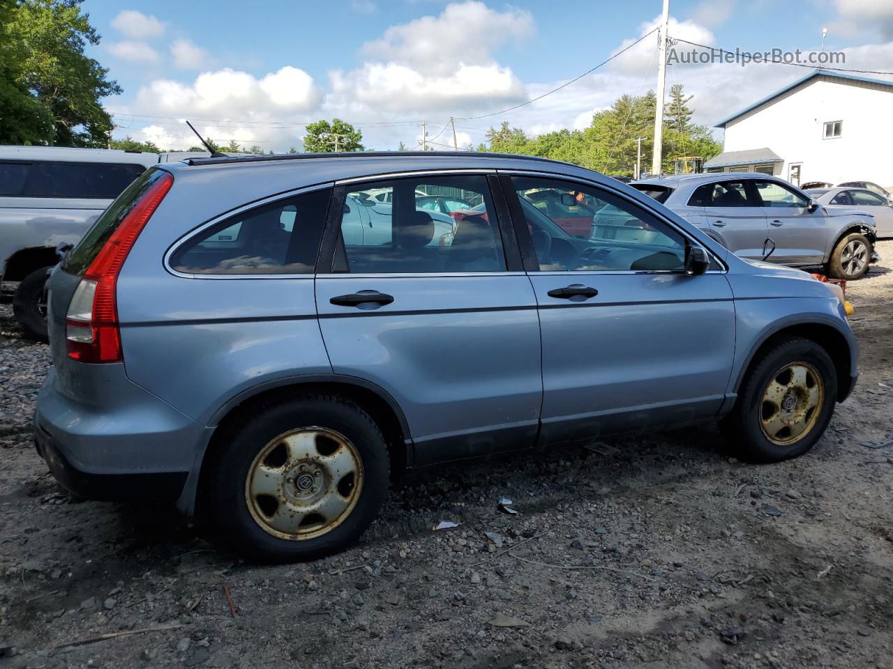 2009 Honda Cr-v Lx Blue vin: 5J6RE48349L058570