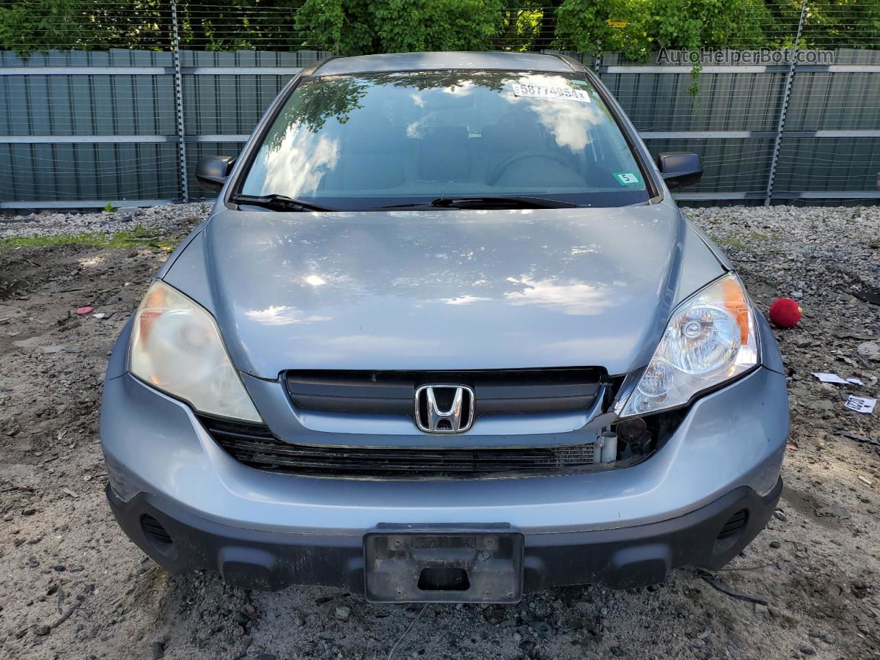 2009 Honda Cr-v Lx Blue vin: 5J6RE48349L058570