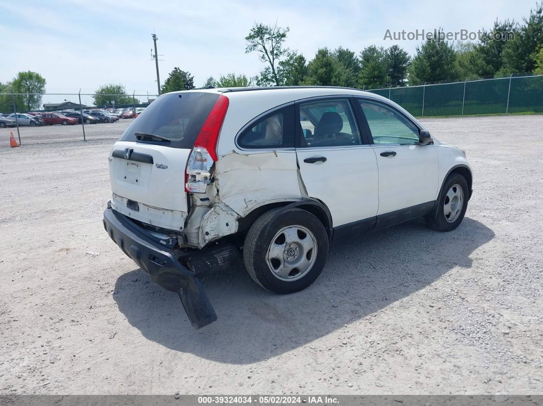 2009 Honda Cr-v Lx White vin: 5J6RE48369L032052