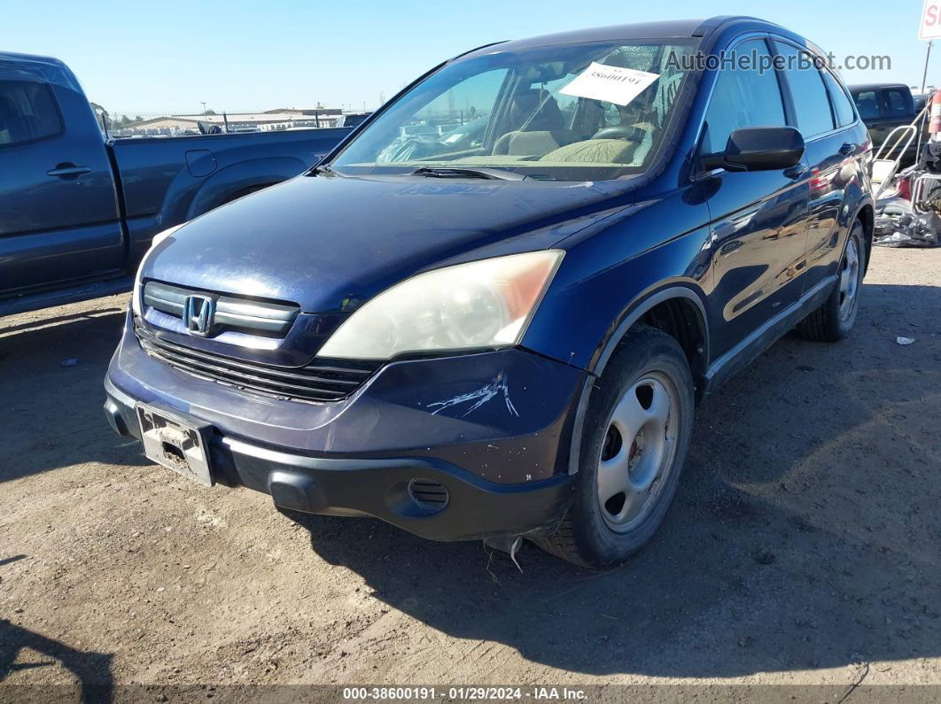 2009 Honda Cr-v Lx Dark Blue vin: 5J6RE48369L050745