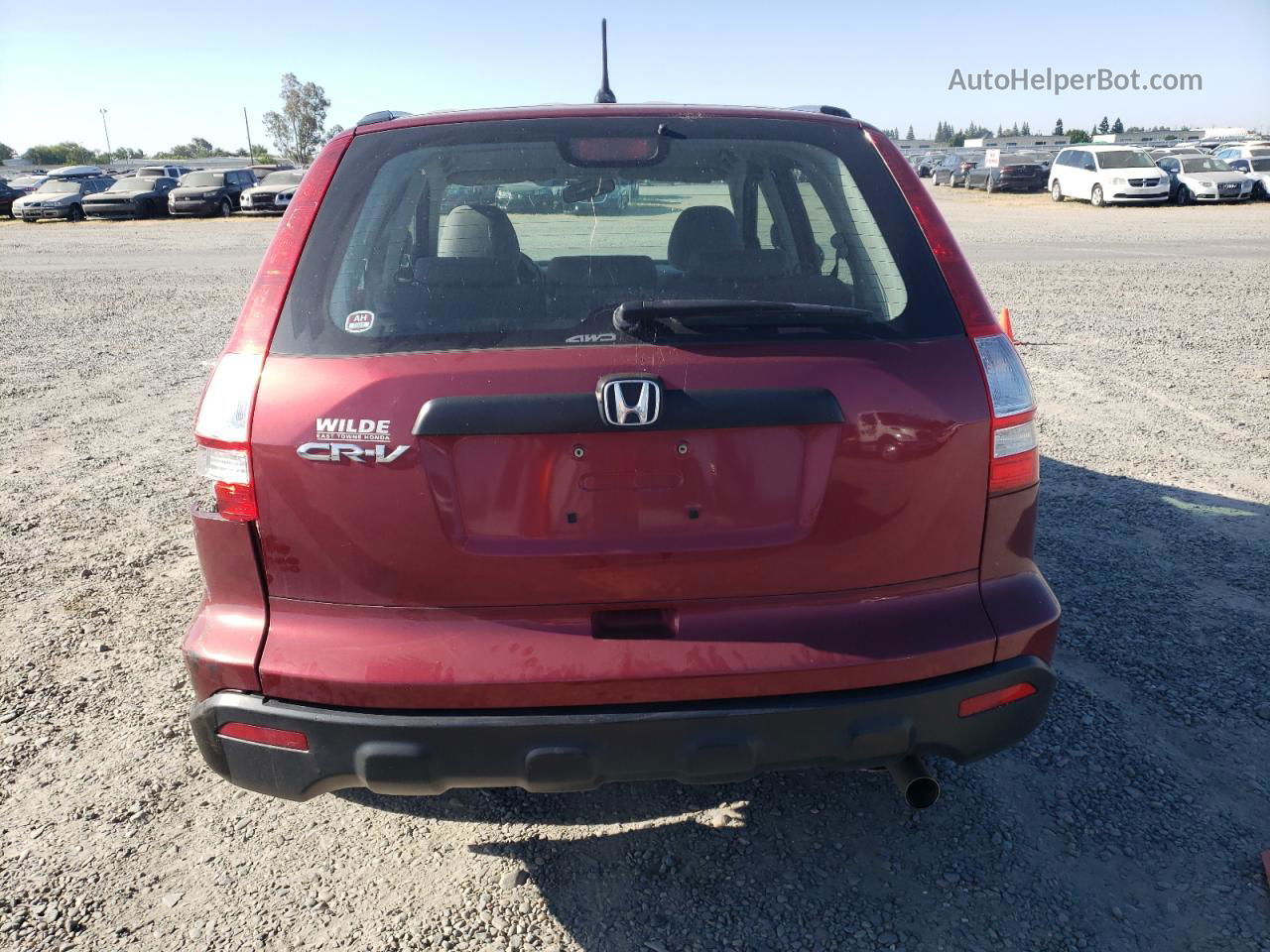 2009 Honda Cr-v Lx Maroon vin: 5J6RE48379L002042