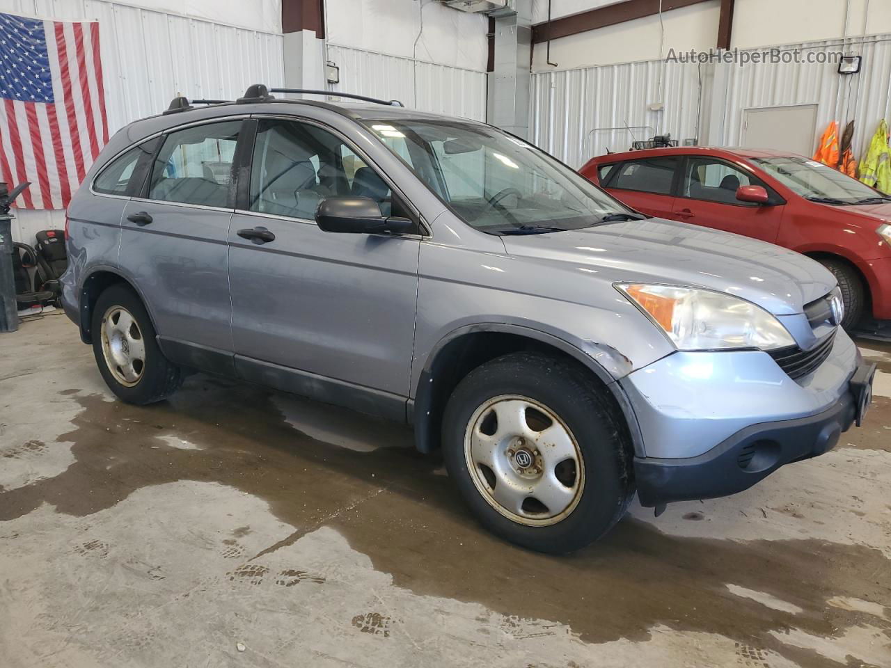 2009 Honda Cr-v Lx Blue vin: 5J6RE48389L020209