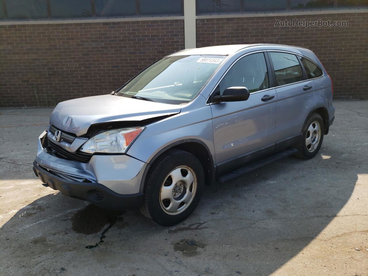 2009 Honda Cr-v Lx Blue vin: 5J6RE48389L020324