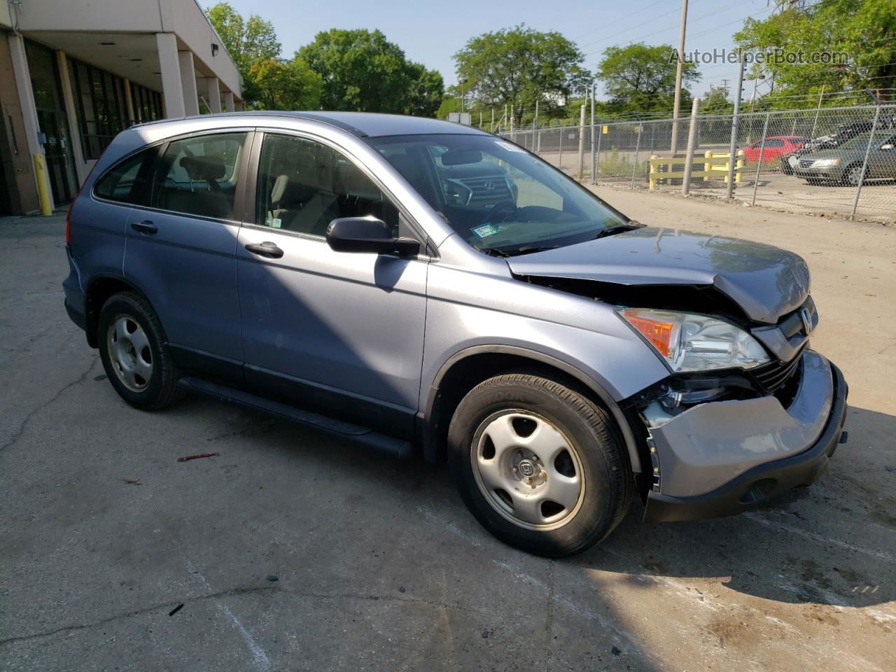 2009 Honda Cr-v Lx Blue vin: 5J6RE48389L020324