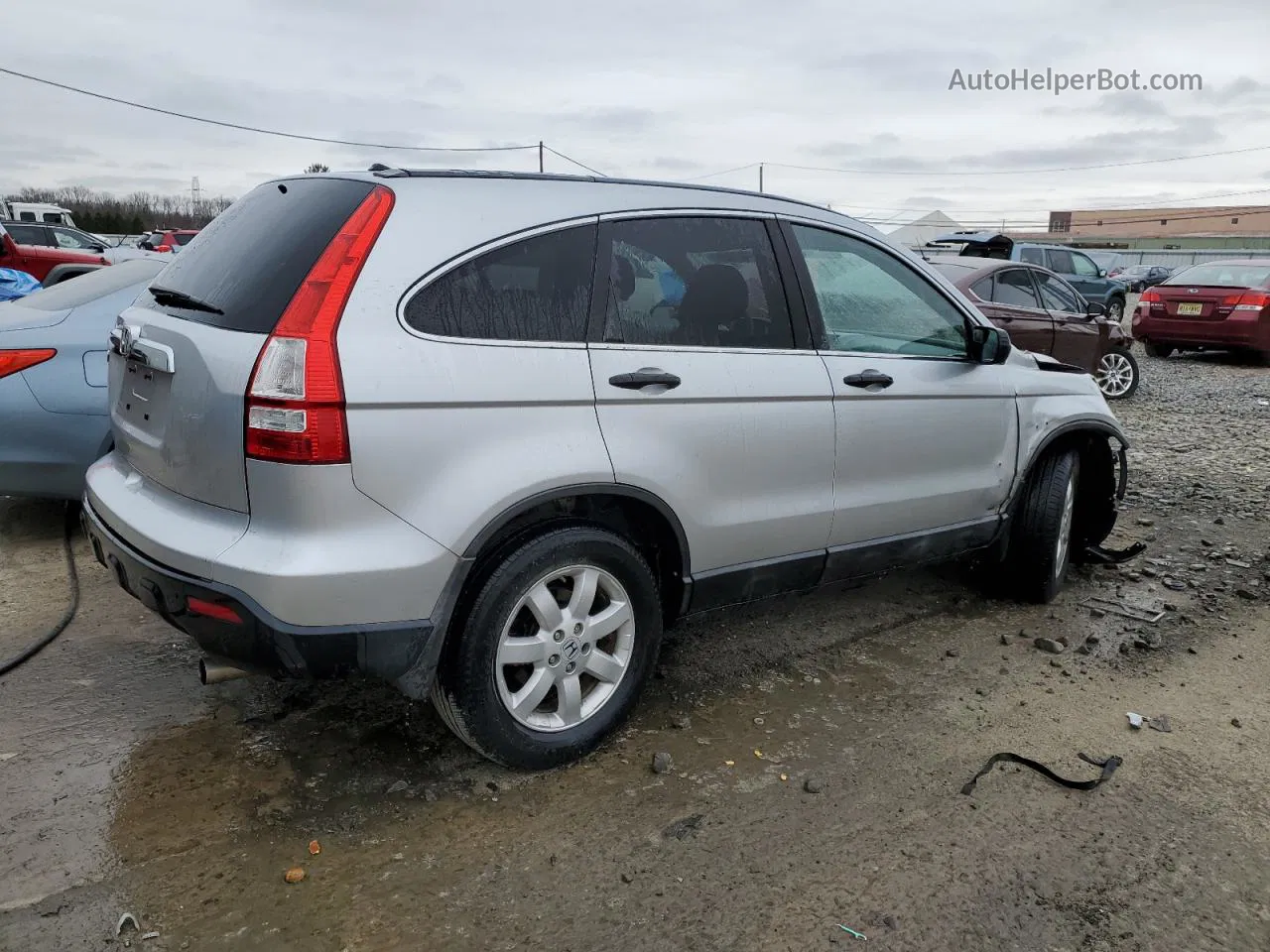 2009 Honda Cr-v Ex Silver vin: 5J6RE48509L006208