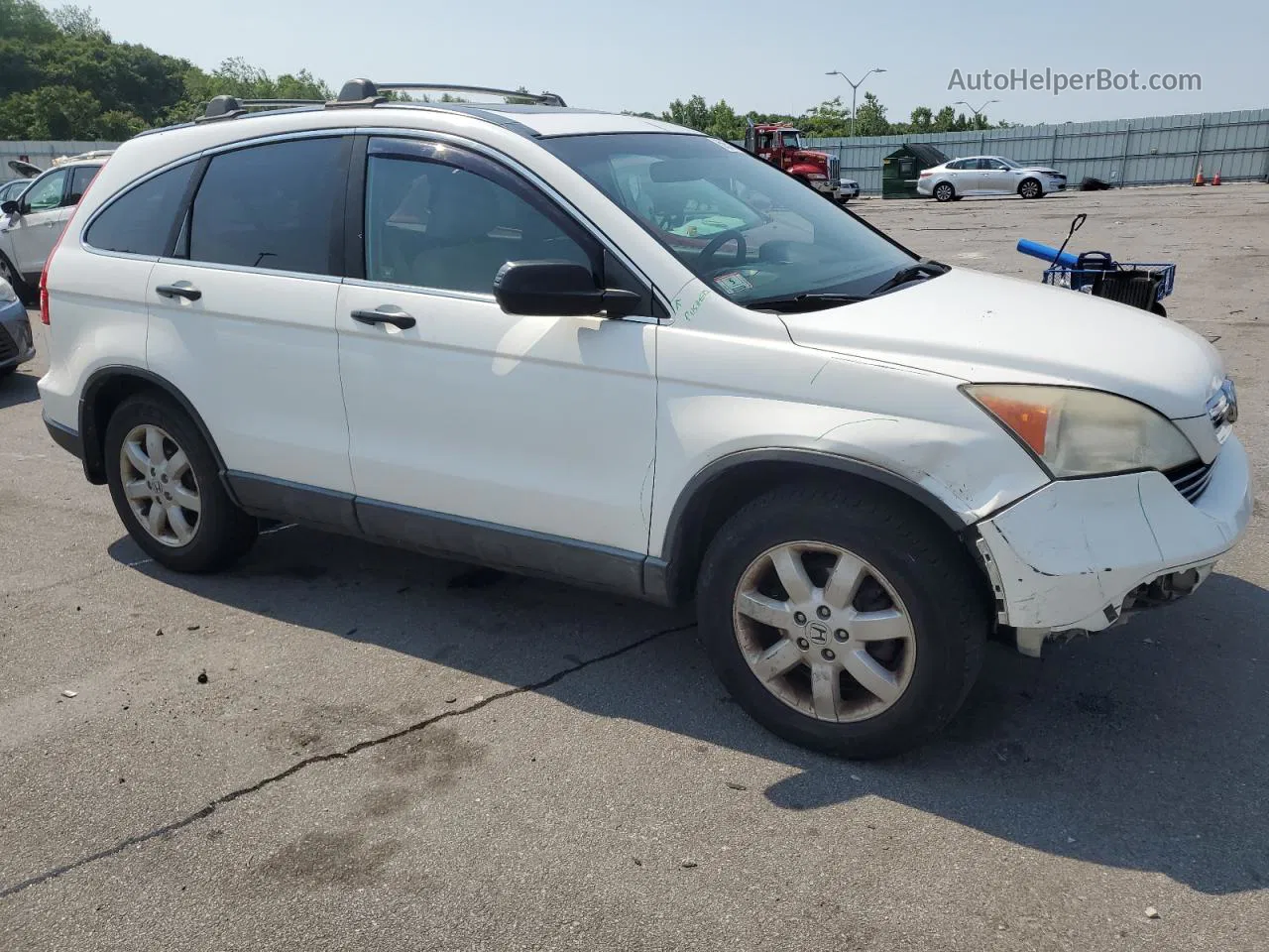 2009 Honda Cr-v Ex White vin: 5J6RE48509L042447