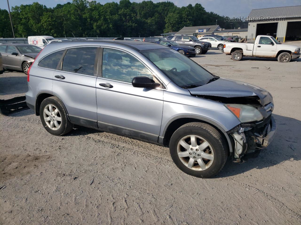 2009 Honda Cr-v Ex Синий vin: 5J6RE48529L010079