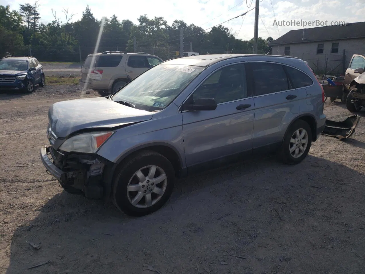 2009 Honda Cr-v Ex Синий vin: 5J6RE48529L010079