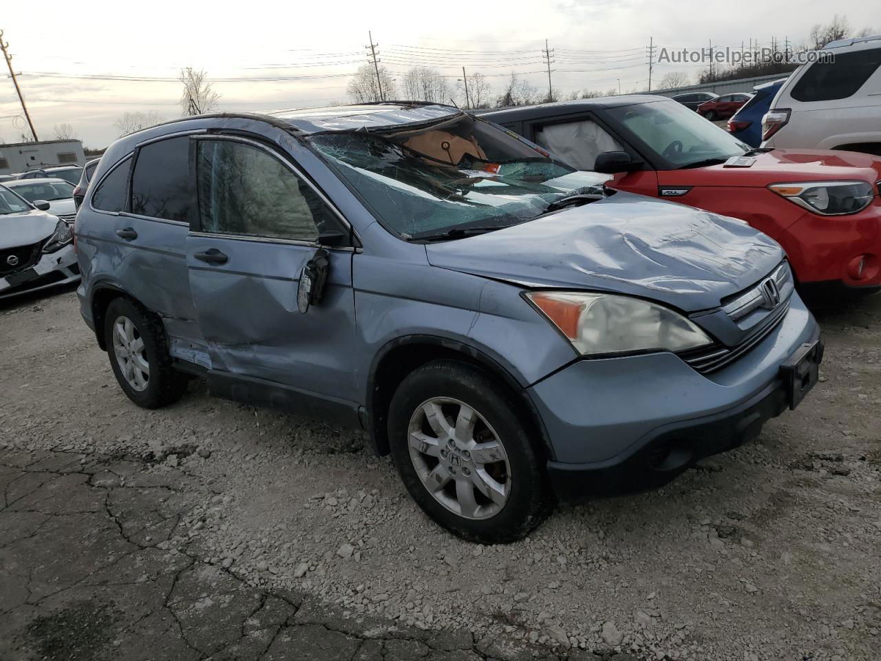 2009 Honda Cr-v Ex Blue vin: 5J6RE48529L022927