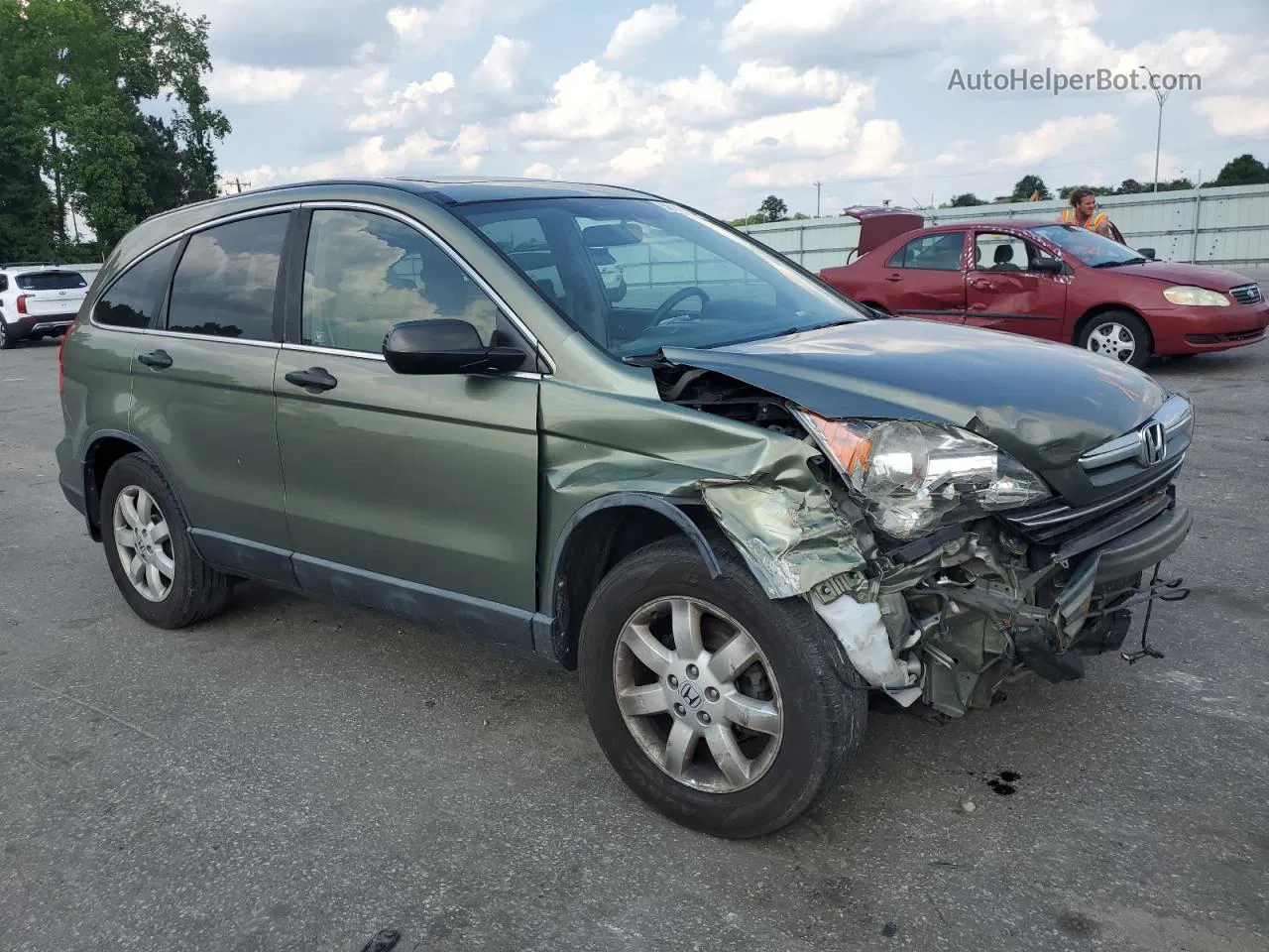 2009 Honda Cr-v Ex Green vin: 5J6RE48529L050033