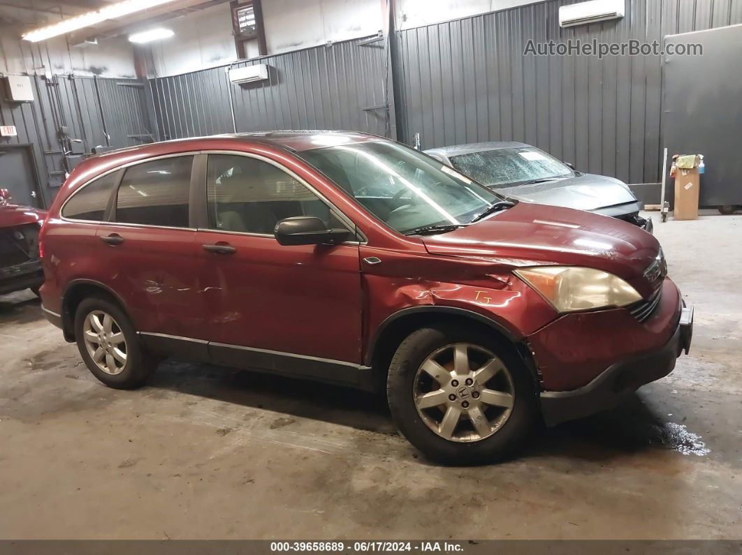 2009 Honda Cr-v Ex Burgundy vin: 5J6RE48549L031077