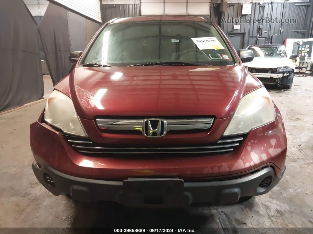 2009 Honda Cr-v Ex Burgundy vin: 5J6RE48549L031077