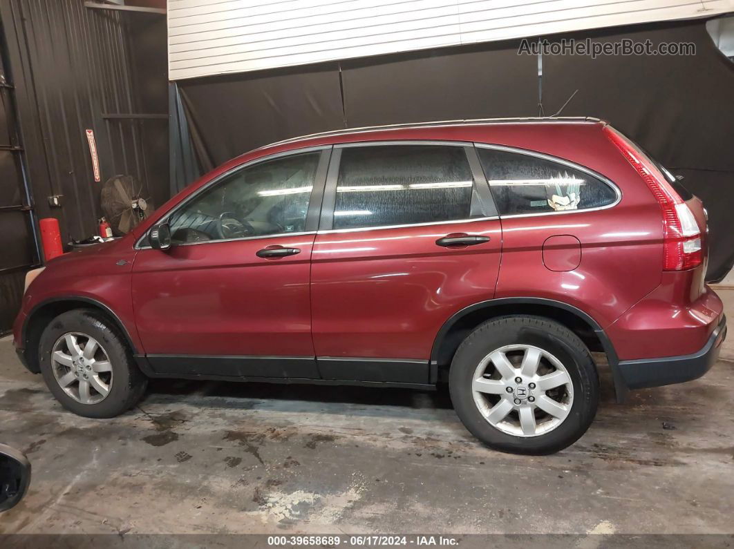 2009 Honda Cr-v Ex Burgundy vin: 5J6RE48549L031077