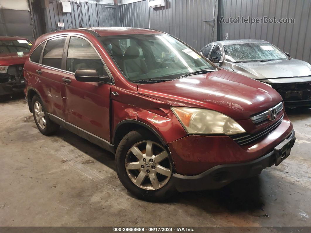 2009 Honda Cr-v Ex Burgundy vin: 5J6RE48549L031077