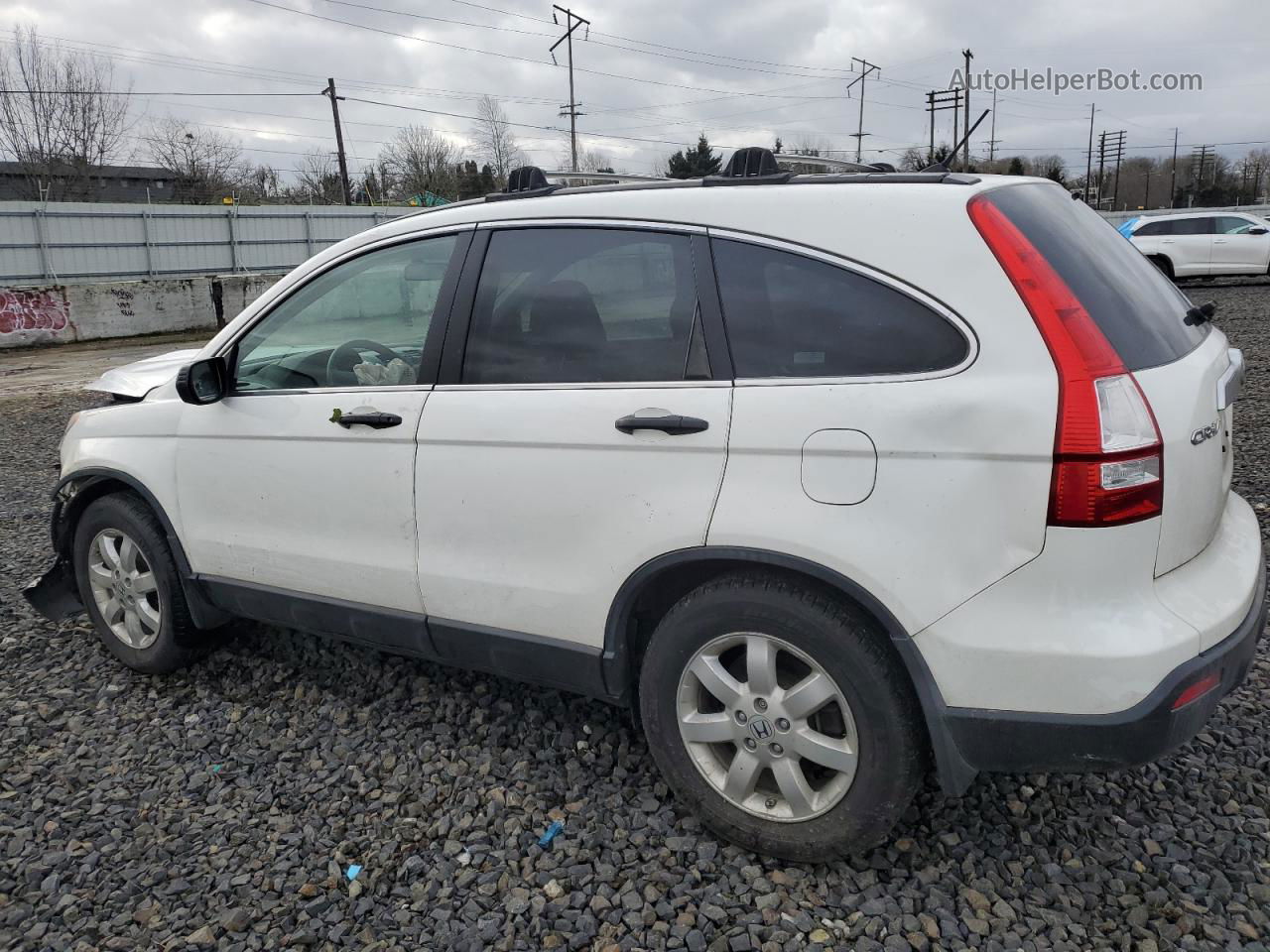 2009 Honda Cr-v Ex White vin: 5J6RE48549L052933