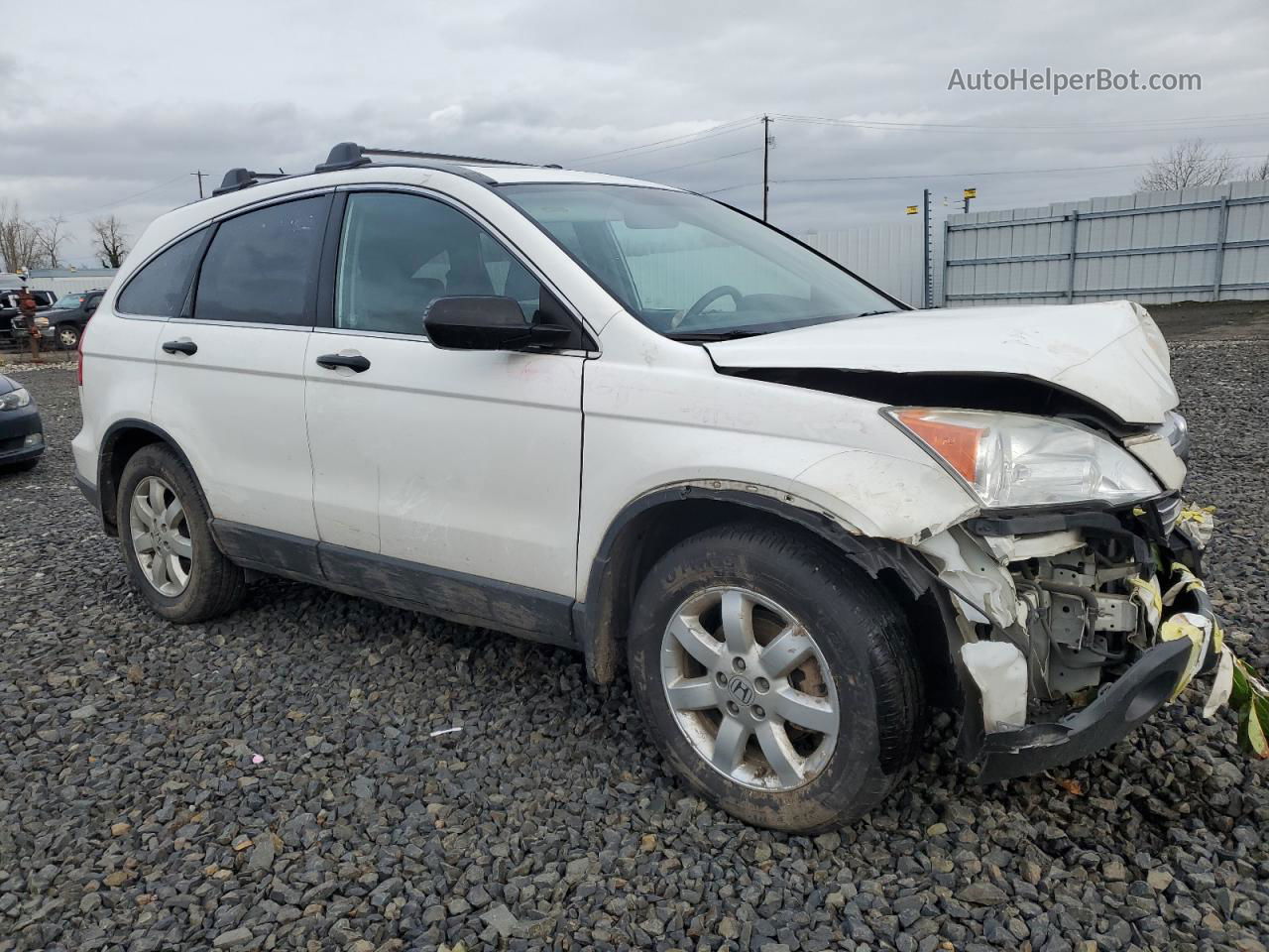 2009 Honda Cr-v Ex White vin: 5J6RE48549L052933