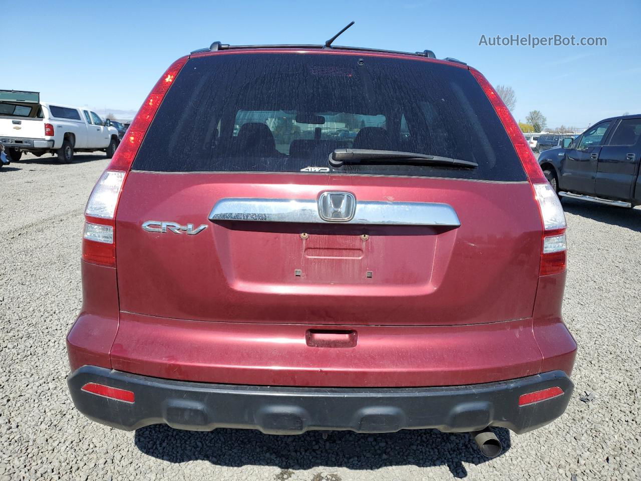 2009 Honda Cr-v Ex Burgundy vin: 5J6RE48589L003489