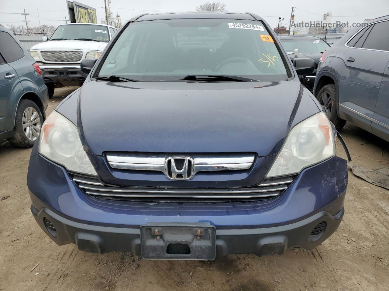 2009 Honda Cr-v Ex Синий vin: 5J6RE48589L021782