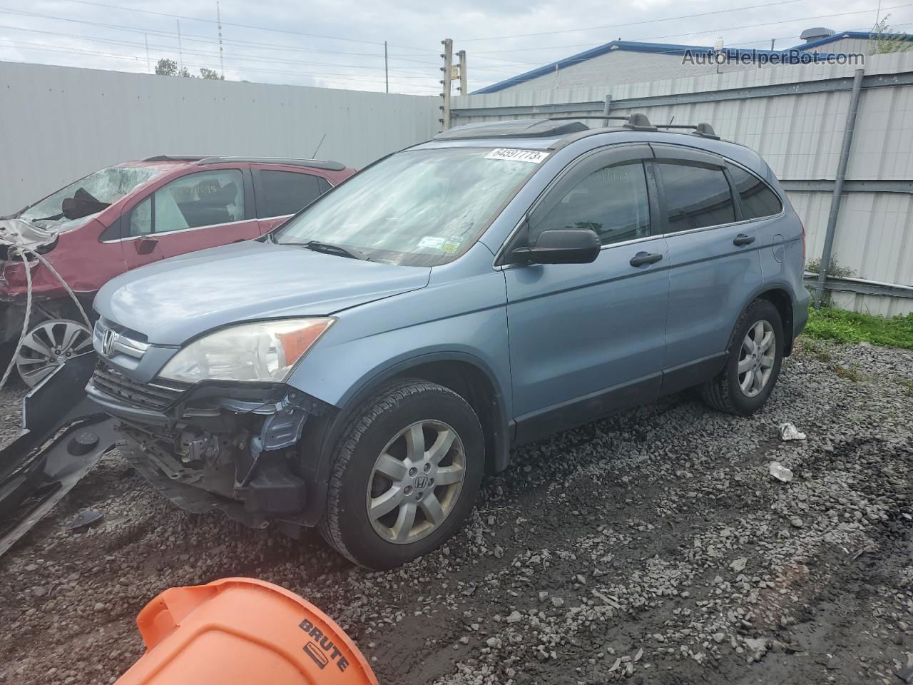 2009 Honda Cr-v Ex Blue vin: 5J6RE48589L051154