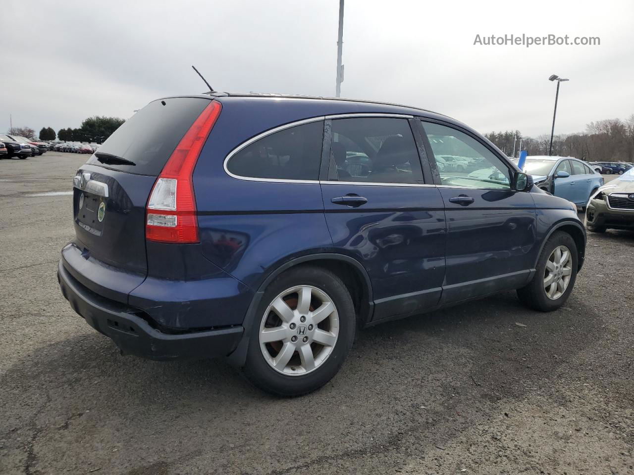 2009 Honda Cr-v Exl Blue vin: 5J6RE48709L022961