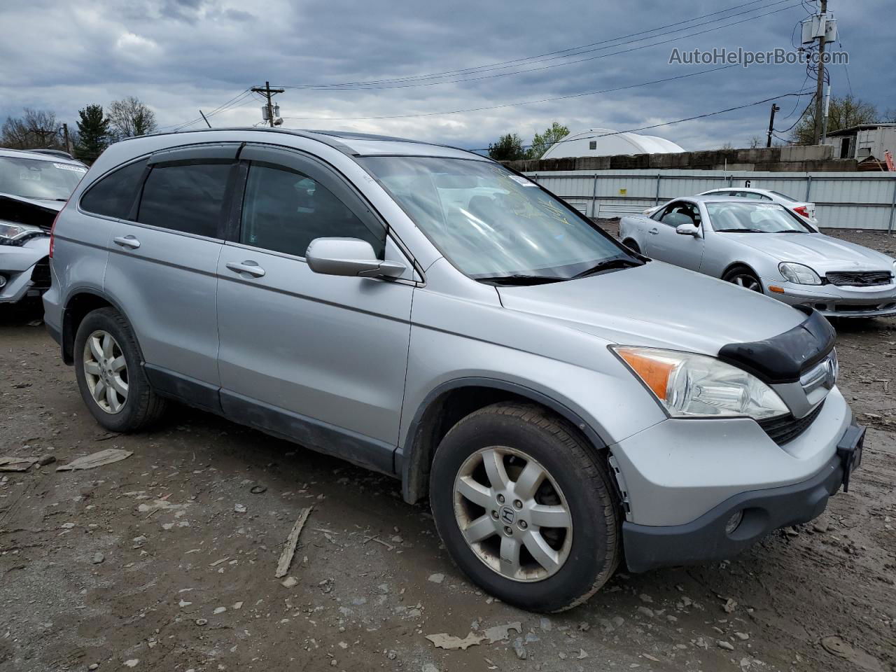 2009 Honda Cr-v Exl Silver vin: 5J6RE48709L059945