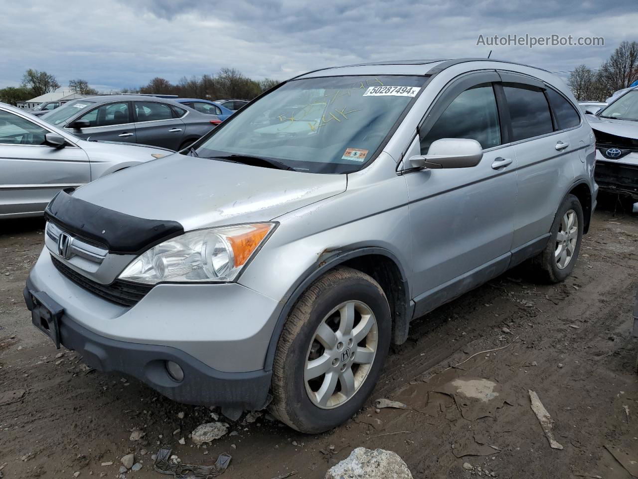 2009 Honda Cr-v Exl Silver vin: 5J6RE48709L059945