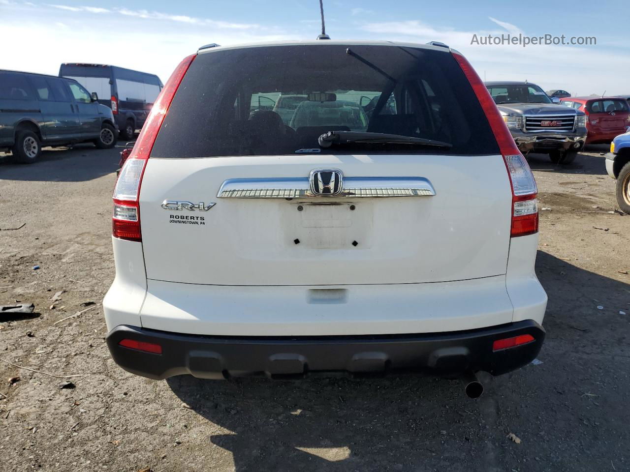 2009 Honda Cr-v Exl White vin: 5J6RE48709L070475