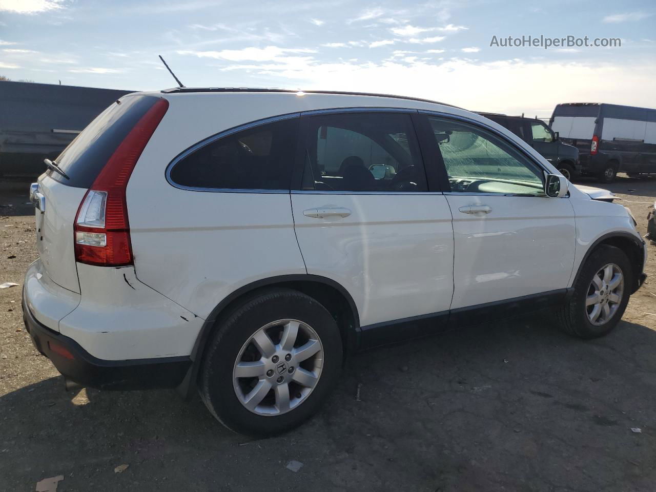 2009 Honda Cr-v Exl White vin: 5J6RE48709L070475