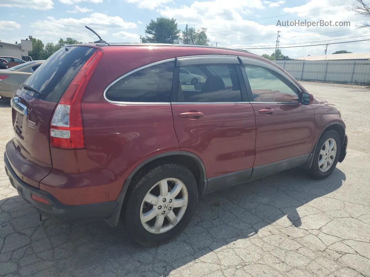 2009 Honda Cr-v Exl Burgundy vin: 5J6RE48719L016814