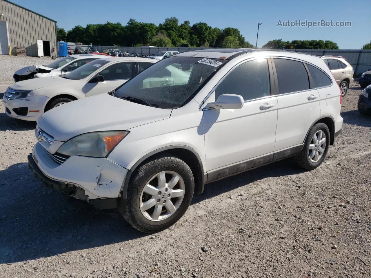 2009 Honda Cr-v Exl Белый vin: 5J6RE48719L028137