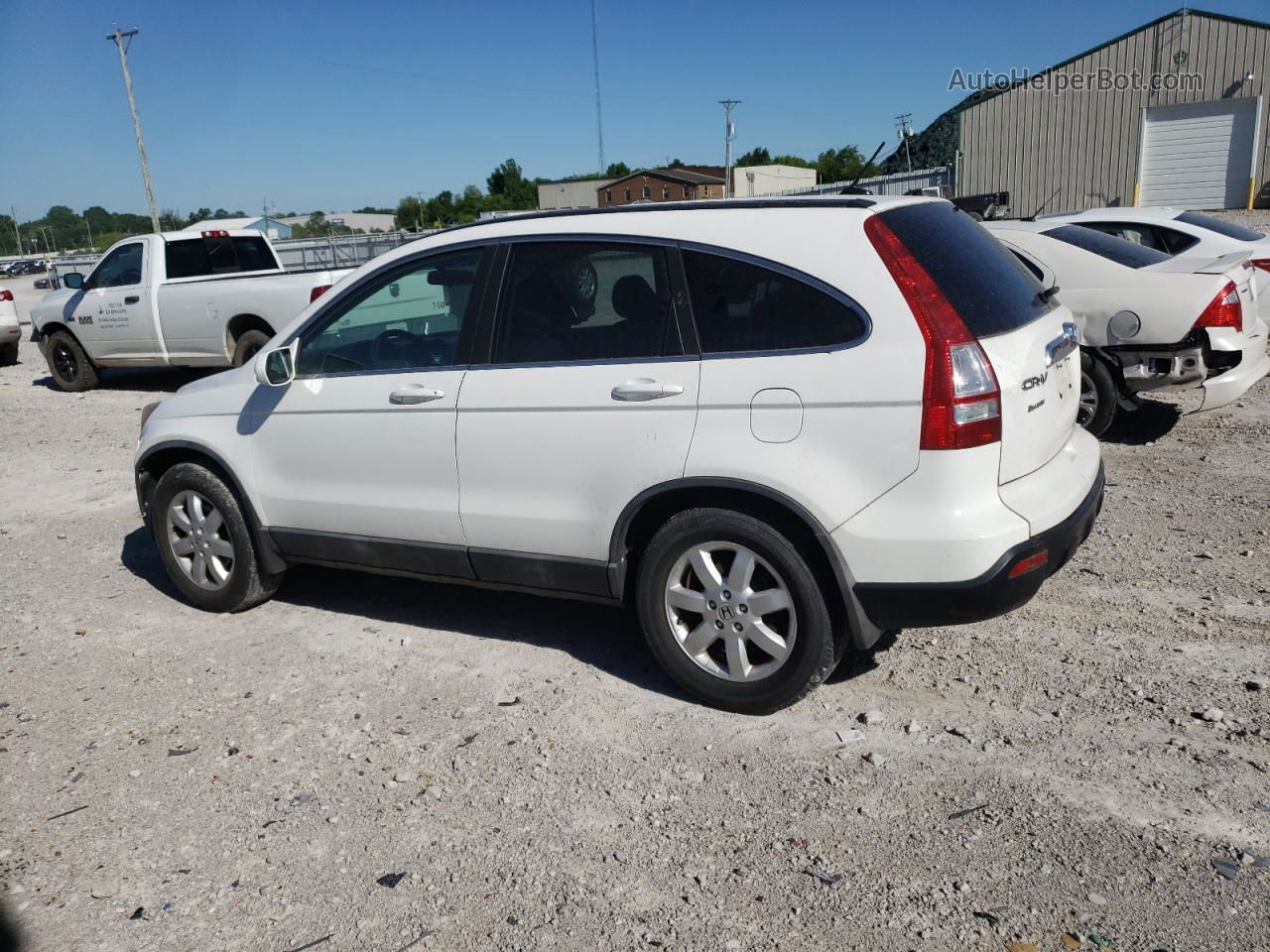 2009 Honda Cr-v Exl White vin: 5J6RE48719L028137