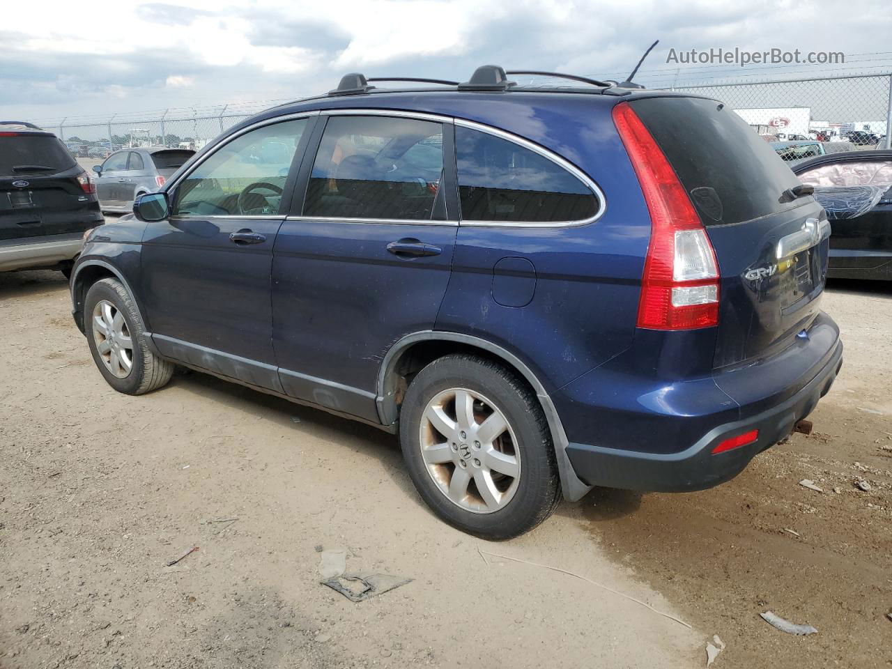 2009 Honda Cr-v Exl Blue vin: 5J6RE48739L016698