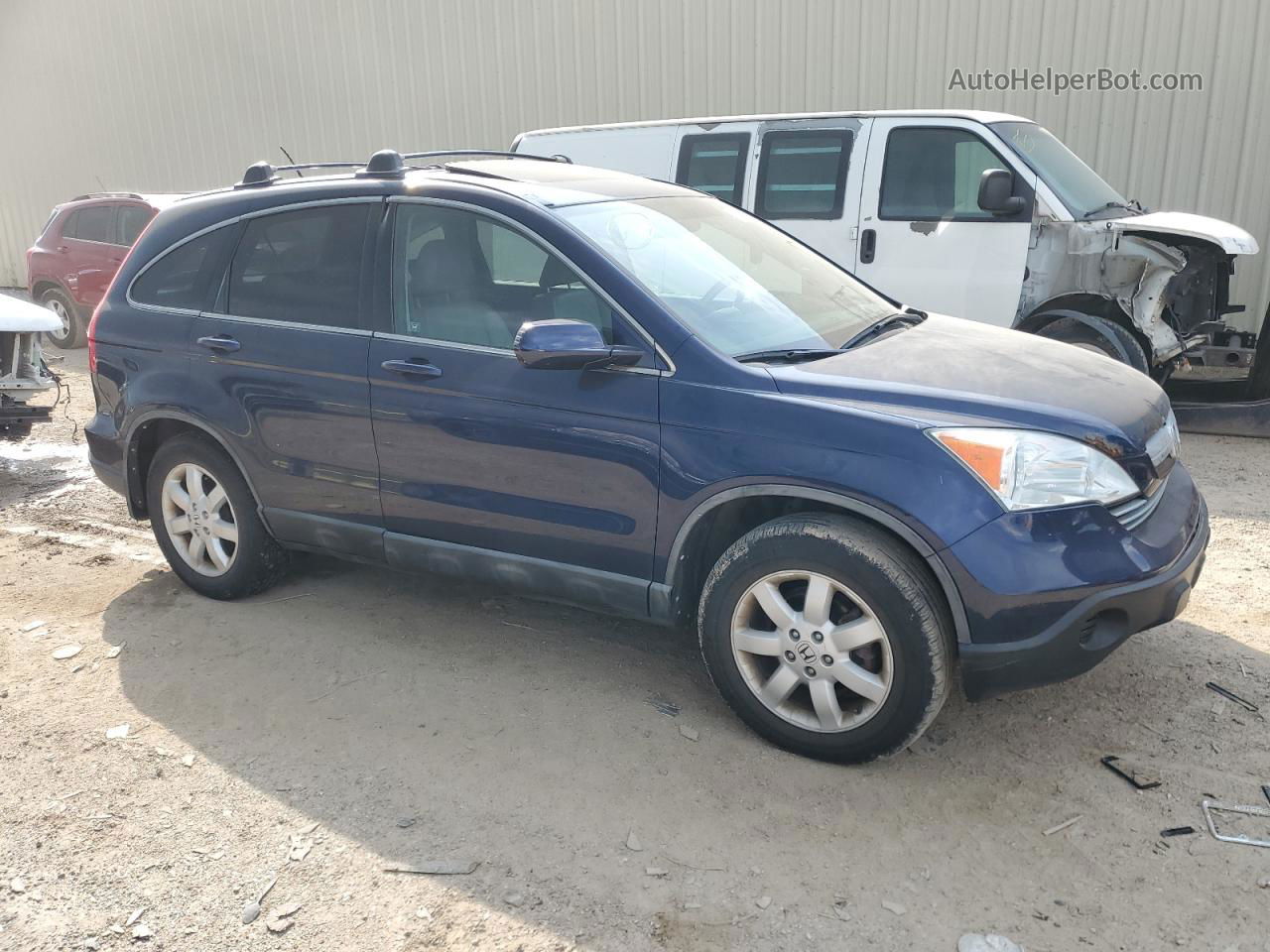 2009 Honda Cr-v Exl Blue vin: 5J6RE48739L016698