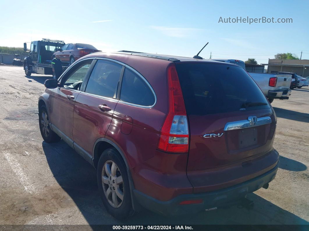 2009 Honda Cr-v Ex-l Red vin: 5J6RE48739L038152