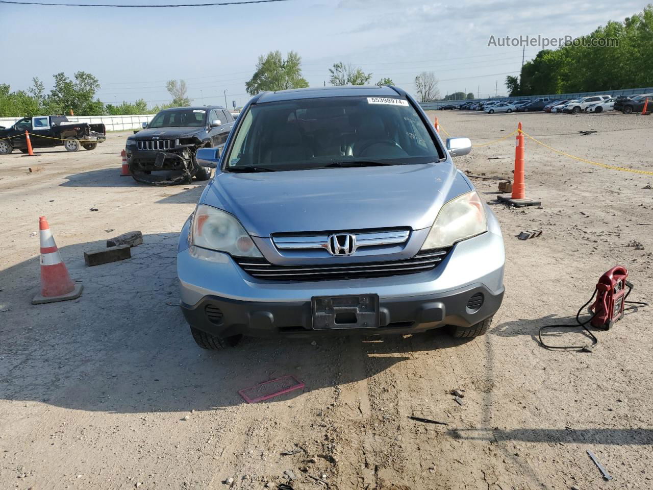 2009 Honda Cr-v Exl Blue vin: 5J6RE48739L040077