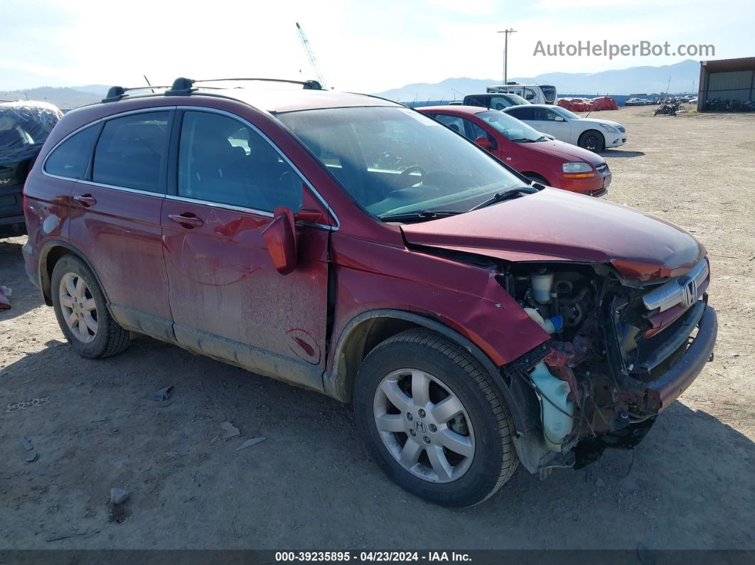 2007 Honda Cr-v Ex-l Red vin: 5J6RE48747L011152