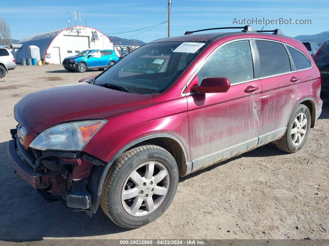 2007 Honda Cr-v Ex-l Red vin: 5J6RE48747L011152