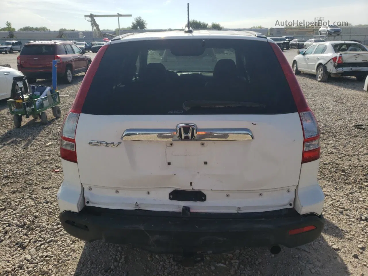 2009 Honda Cr-v Exl White vin: 5J6RE48749L008366