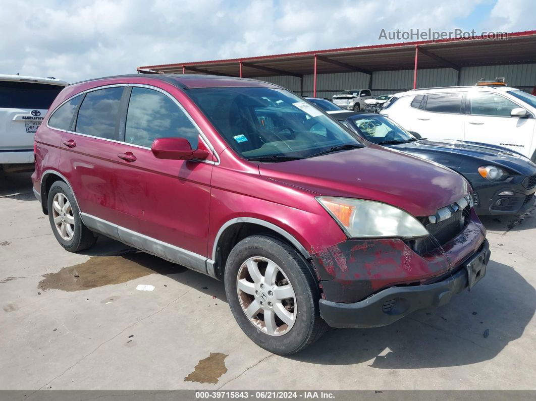 2009 Honda Cr-v Ex-l Red vin: 5J6RE48749L027421