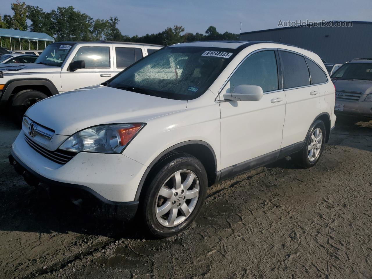 2009 Honda Cr-v Exl White vin: 5J6RE48749L047569