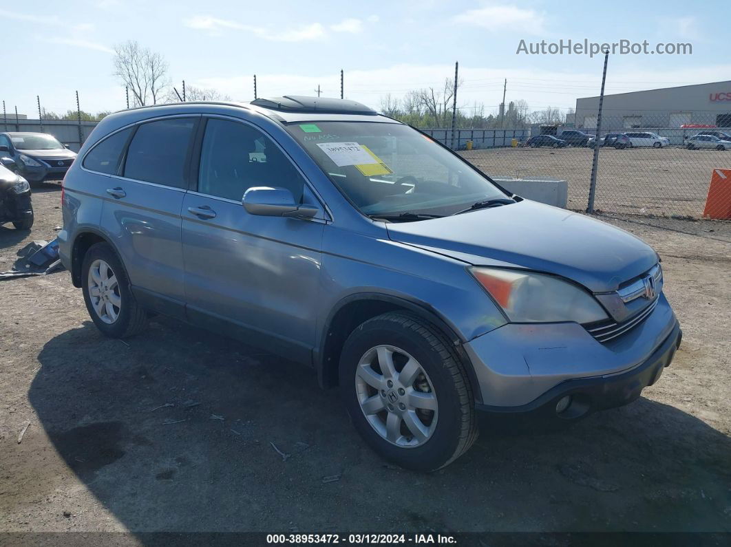 2009 Honda Cr-v Ex-l Blue vin: 5J6RE48759L067782