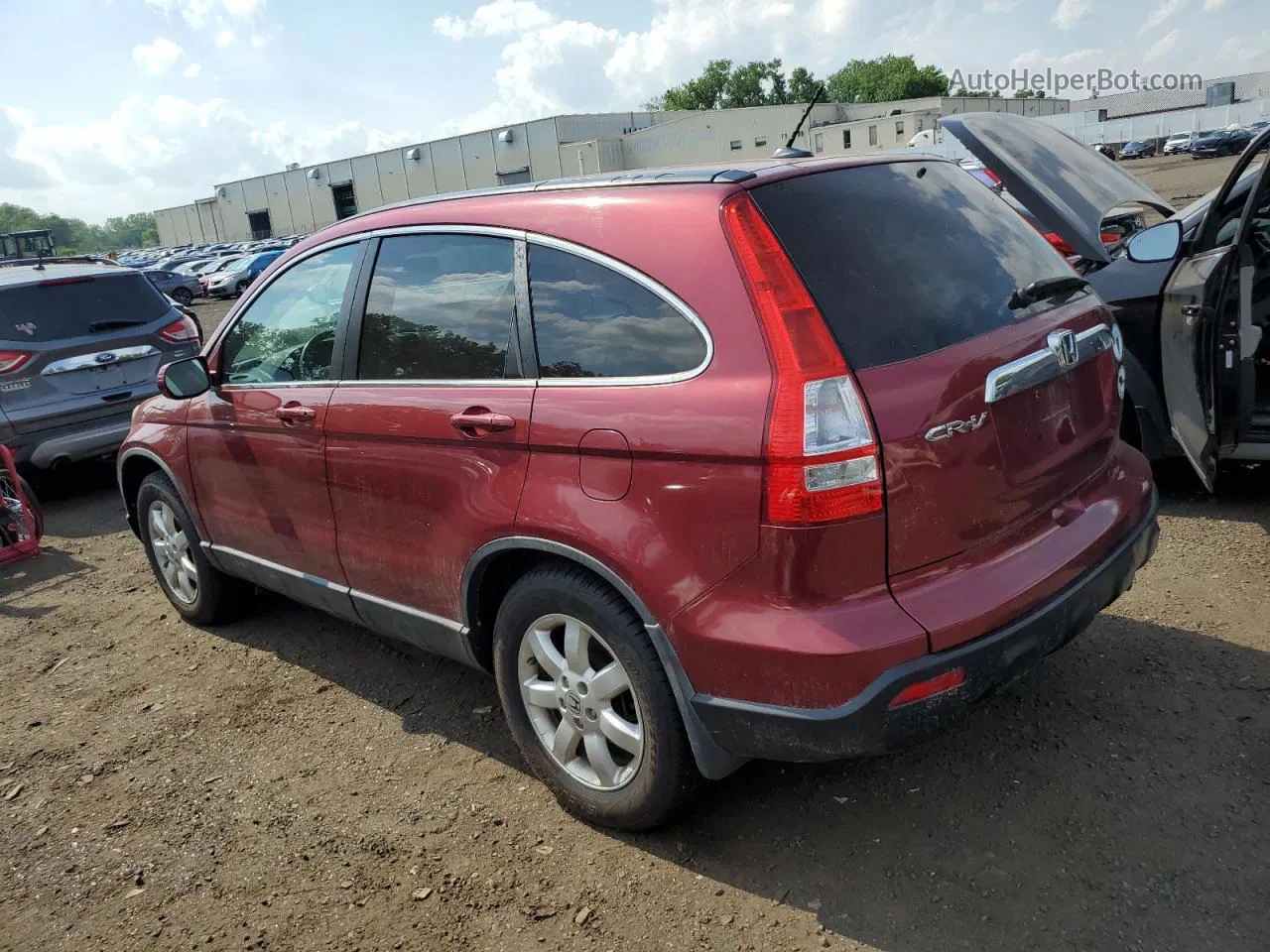 2009 Honda Cr-v Exl Бордовый vin: 5J6RE48759L068673