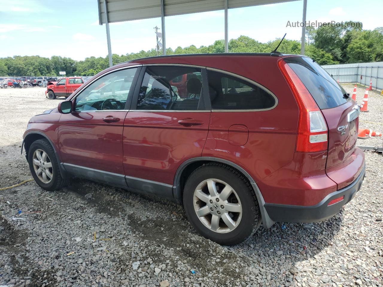 2009 Honda Cr-v Exl Burgundy vin: 5J6RE48769L061599