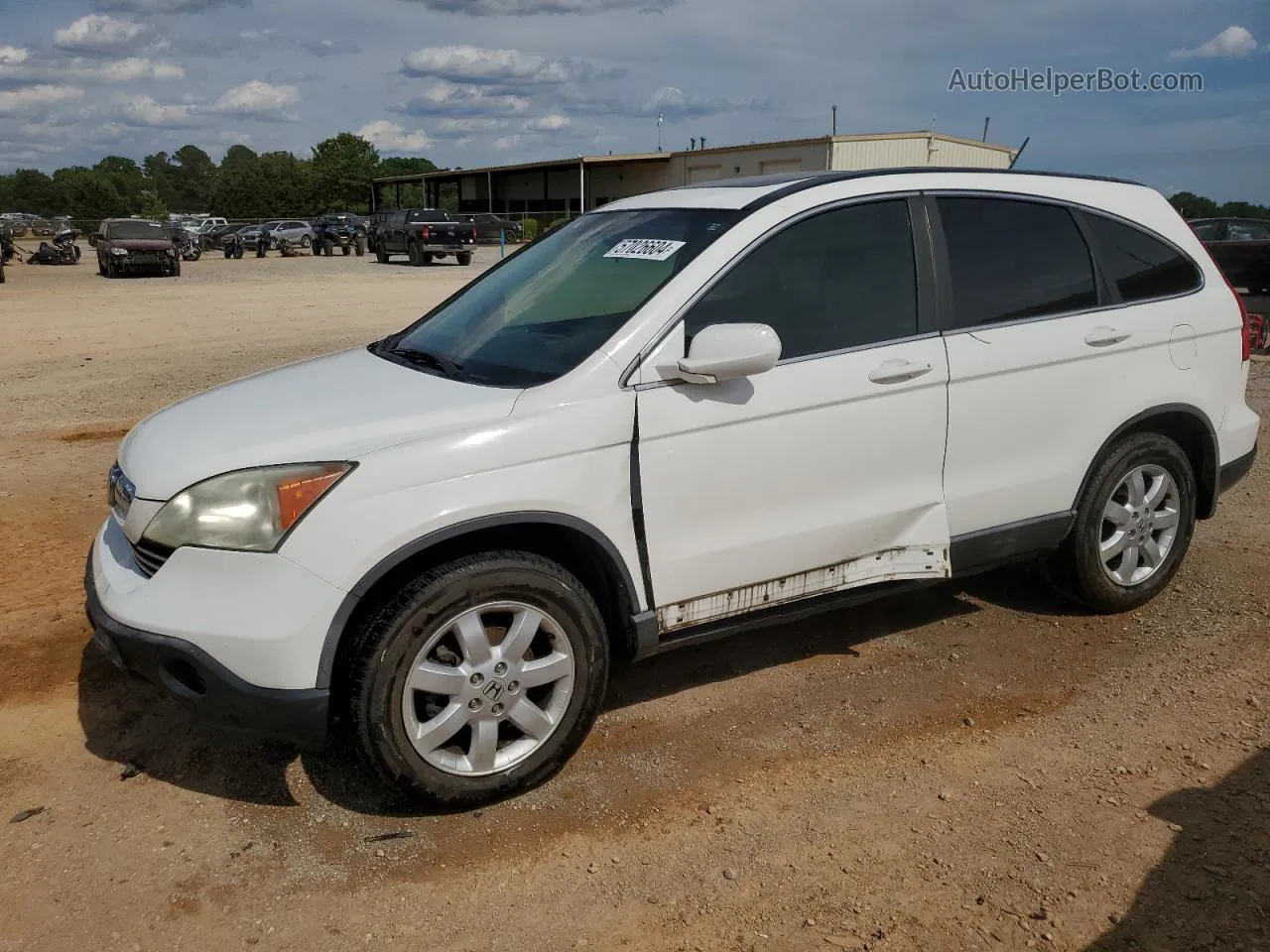 2009 Honda Cr-v Exl Белый vin: 5J6RE48779L017563