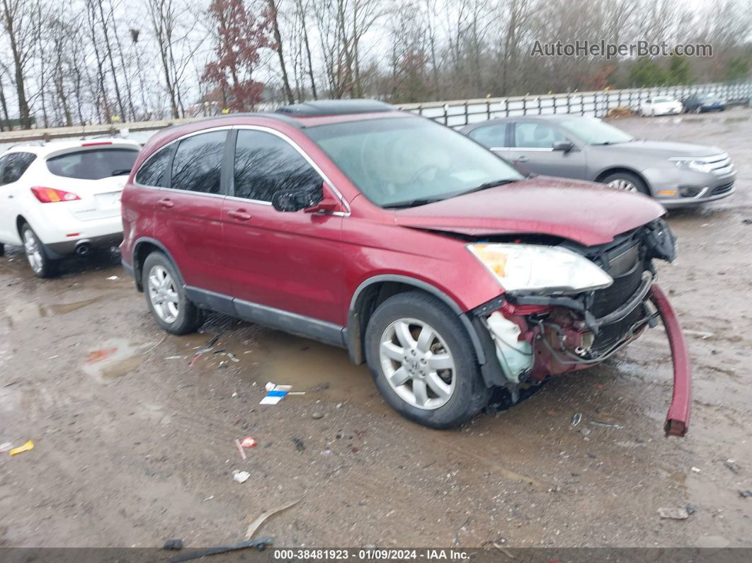 2009 Honda Cr-v Ex-l Maroon vin: 5J6RE48799L001736