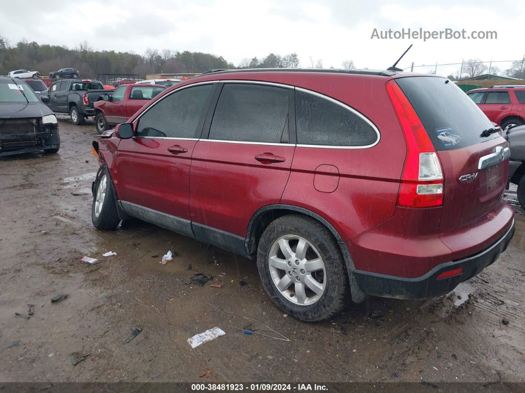 2009 Honda Cr-v Ex-l Maroon vin: 5J6RE48799L001736