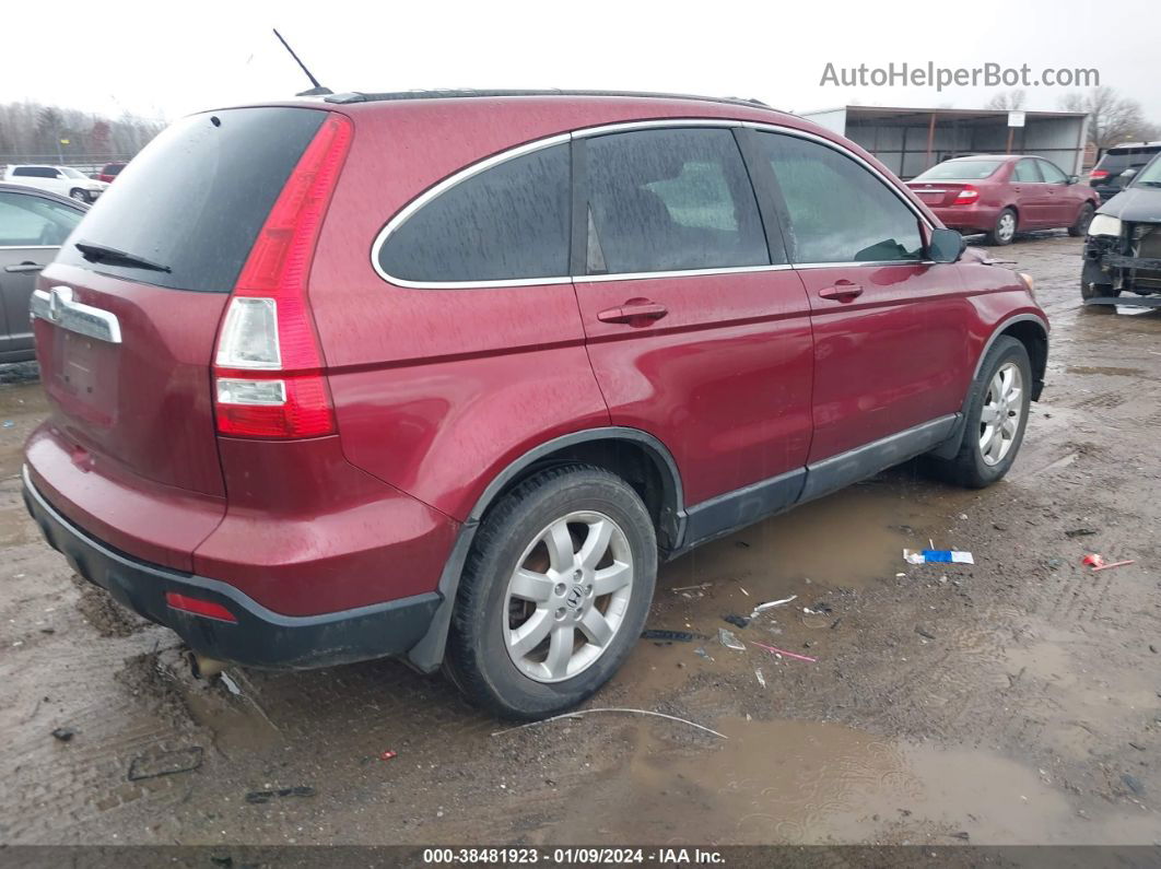 2009 Honda Cr-v Ex-l Maroon vin: 5J6RE48799L001736