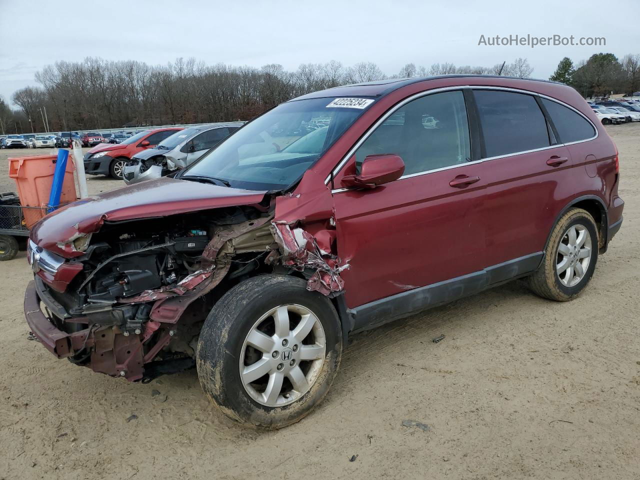 2009 Honda Cr-v Exl Коричневый vin: 5J6RE48799L019136