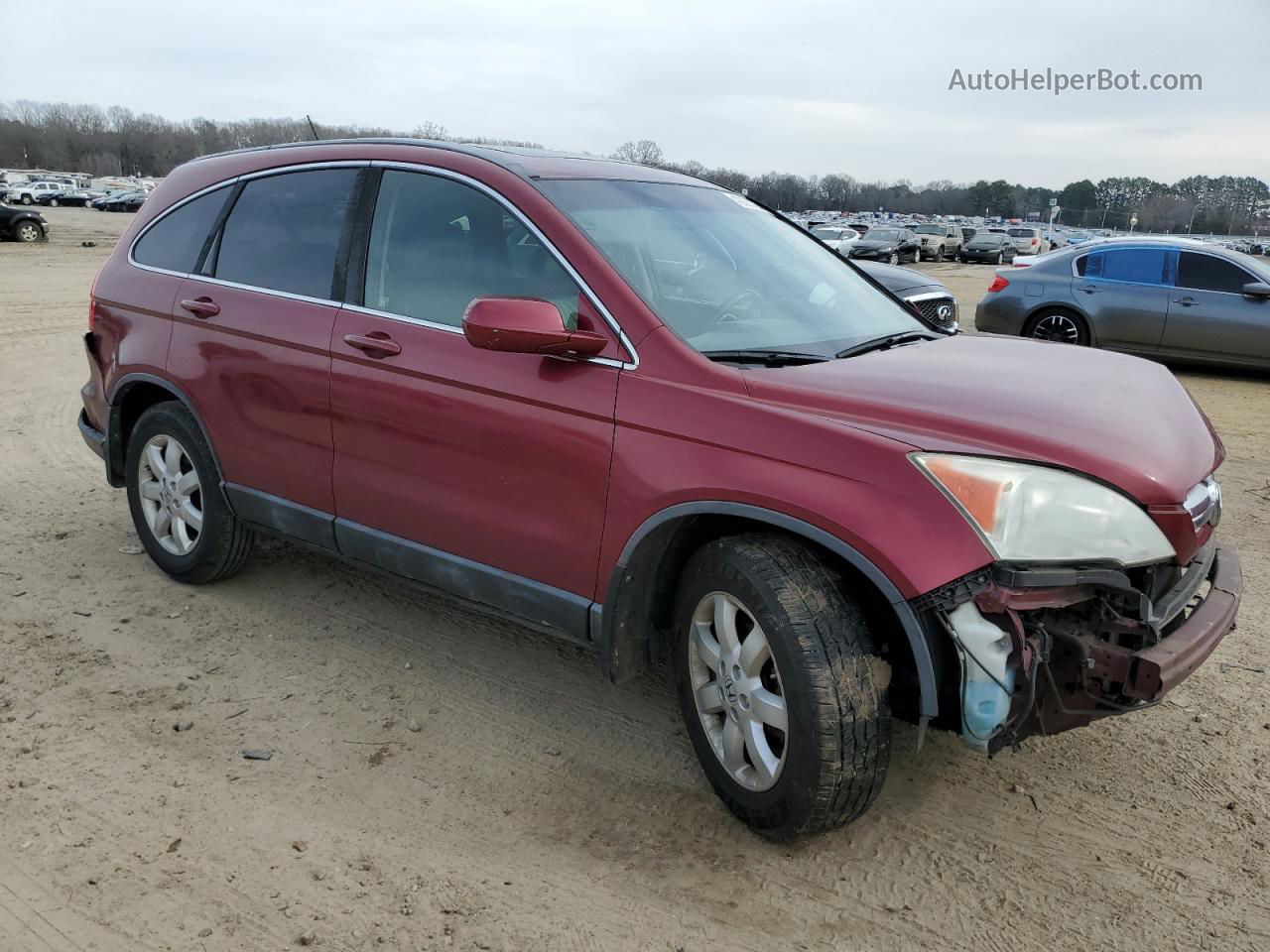 2009 Honda Cr-v Exl Коричневый vin: 5J6RE48799L019136