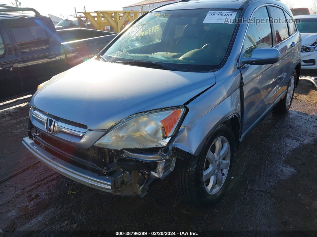 2009 Honda Cr-v Ex-l Light Blue vin: 5J6RE487X9L013524